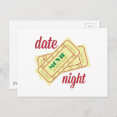 Datum Nacht Postkarte (Vorne/Hinten)