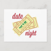 Datum Nacht Postkarte (Vorderseite)