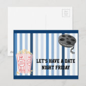 Datum Nacht Postkarte (Vorne/Hinten)