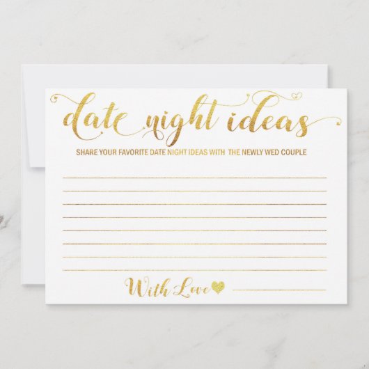 Datum Night Cards für Bride Groom-Brautparty Einladung (Vorderseite)