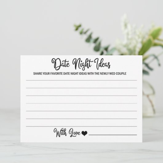 Datum Night Cards für Bride Groom-Brautparty Einladung (Stehend Vorderseite)