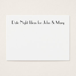 Datum Night Cards für Polterabend