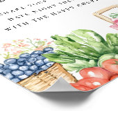 Datum Night Fresh off Market Brautparty Sign Poster (Ecke)