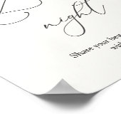 Datum Night Ideas bee Eucalyptus Sign Poster (Ecke)