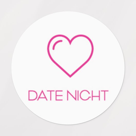 Datum Night Planner / Organisationsaufkleber / Lab Etiketten (Design 2)