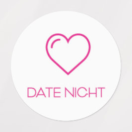 Datum Night Planner / Organisationsaufkleber / Lab Etiketten