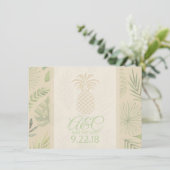 Datum sichern  Ananas Save The Date (Stehend Vorderseite)