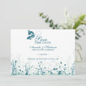 Datum sichern ~ Schmetterlingsgarten 6 Save The Date (Stehend Vorderseite)