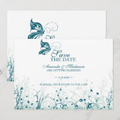 Datum sichern ~ Schmetterlingsgarten 6 Save The Date (Vorne/Hinten)