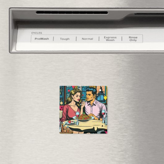 Datum | Spaghettis Abendessen Magnet (In Situ (Geschirrspüler))