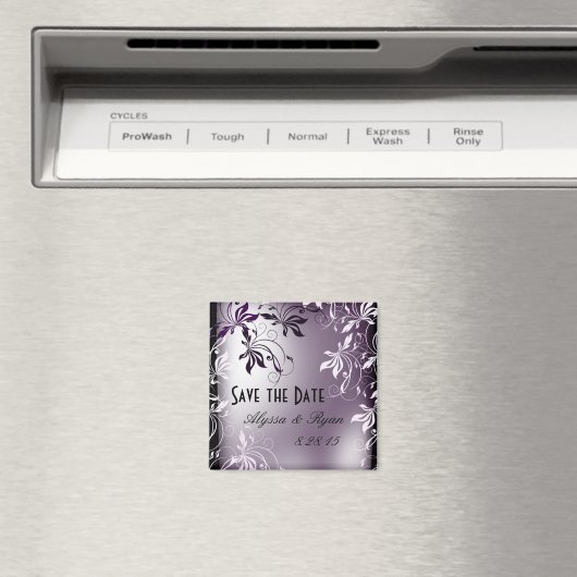 Datum speichern - Lila Perle Magnet (In Situ (Geschirrspüler))