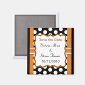 Datum speichern - Polka Dot Magnet (Vorderseite/Rückseite)