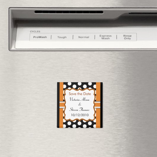 Datum speichern - Polka Dot Magnet (In Situ (Geschirrspüler))