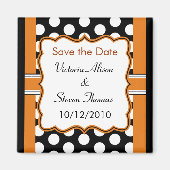 Datum speichern - Polka Dot Magnet (Vorne)