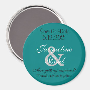 Datum speichern Türkisgrüne Magnete Magnet