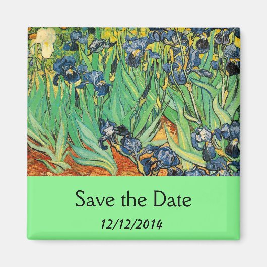 Datum speichern, Vincent van Gogh, Schwertlilien Magnet (Vorne)