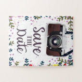 Datum speichern Vintage-Kamera Puzzle (Horizontal)