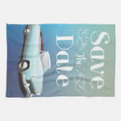 Datum Speichern Vintage Oldtimer Geschirrtuch (Horizontal)