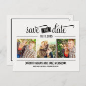 Datum "THE" - Save the Date Karte (Vorne/Hinten)