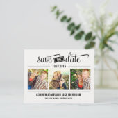 Datum "THE" - Save the Date Karte (Stehend Vorderseite)