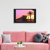 Datum Tree Sunset Leinwanddruck (Insitu (Wohnzimmer))