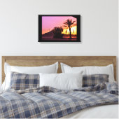 Datum Tree Sunset Leinwanddruck (Insitu (Schlafzimmer))