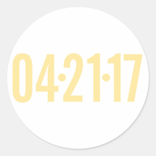 Datum Umschlag Aufkleber (Vorderseite)