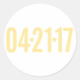 Datum Umschlag Aufkleber