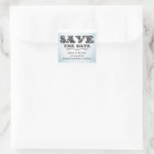 Datum vormerken elegante Aufkleber (Tasche)