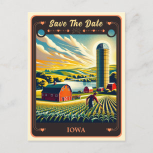 Datum vormerken Iowa Einladungskarte