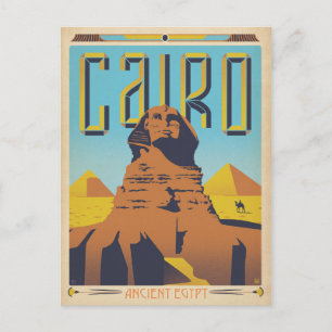 Datum vormerken Kairo, Ägypten Ankündigungspostkarte