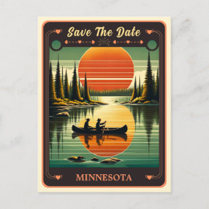 Datum vormerken Minnesota-Einladungspostkarte Postkarte