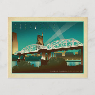 Datum vormerken Nashville, TN - Shelby St. Bridg Ankündigungspostkarte