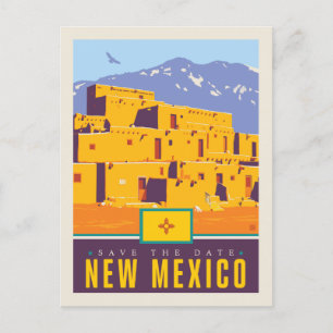 Datum vormerken New Mexico Einladungspostkarte