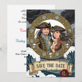 Datum vormerken: Traumhafte Piratenhochzeit Save The Date