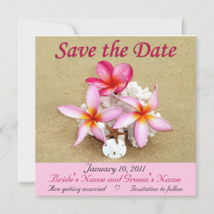 Datum vormerken - Tropische Strandhochzeit Save The Date