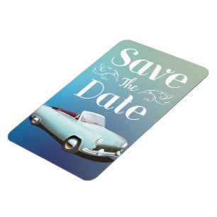 Datum vormerken Vintage Oldtimer Magnet