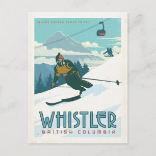Datum vormerken Whistler, British Columbia Ankündigungspostkarte