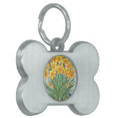 Datums-uAwg-Blumen-Narzissengelb Vintag Tiermarke (Vorderseite links)