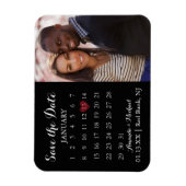 Datumsanzeige - Foto-Kalender speichern Magnet (Vertikal)