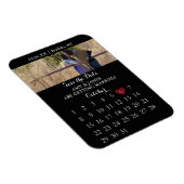 Datumsanzeige - Foto-Kalender speichern (Vertikal) Magnet (Rechte Seite)