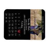 Datumsanzeige - Foto-Kalender speichern (Vertikal) Magnet (Horizontal)