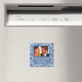 Datumsanzeige mit Wirbel speichern (blau) Magnet (In Situ (Geschirrspüler))