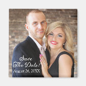 Datumsfenster mit Foto speichern Magnet (Vorne)