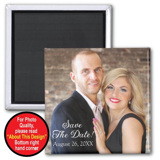 Datumsfenster mit Foto speichern Magnet