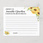 Datumsinformation Brautparty Englisch Spanisch (Rückseite)