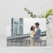 Datumskarte ändern einladung (Stehend Vorderseite)