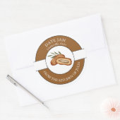 Datumsstempel Runder Aufkleber (Umschlag)