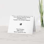 Datura am Morgen Karte (Rückseite)