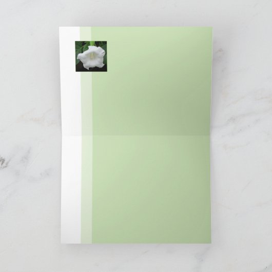 Datura am Morgen Karte (Innenseite)